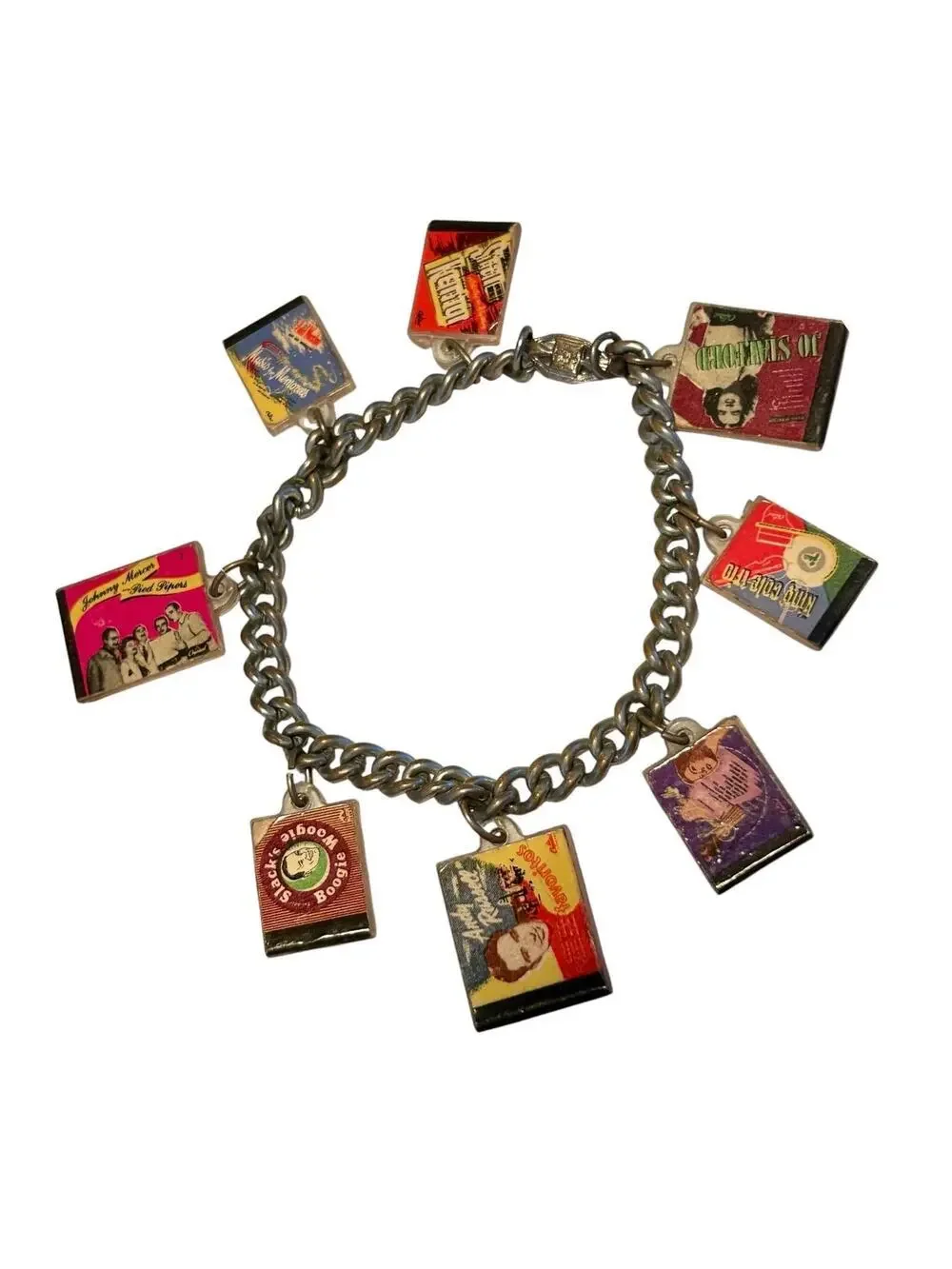 Vintage Capitol Records Miniature Album Cover Charm Bracelet | 1940s